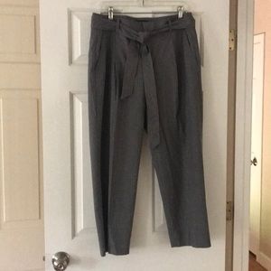 Grey wide leg trousers